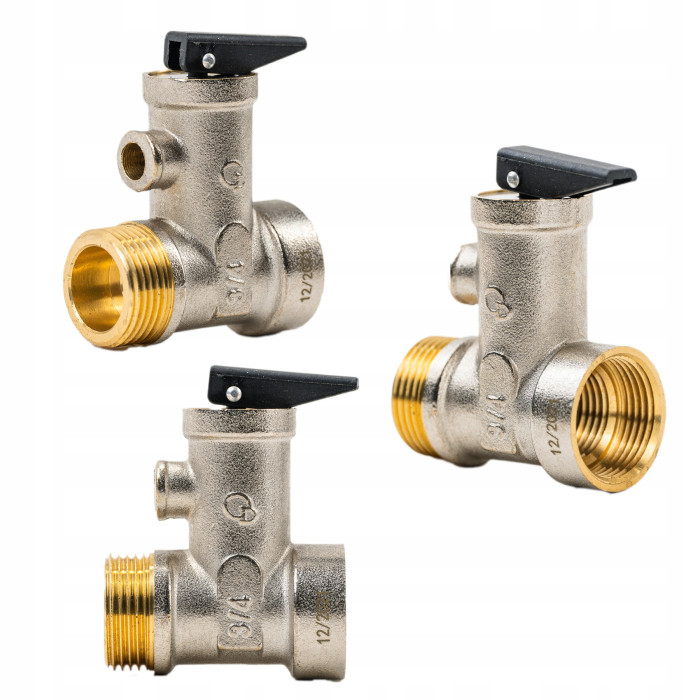 Zawór Bezpieczeństwa Bojlera 3/4'' 7 Bar zbiornika CWU Zwrotny Systemu Wody