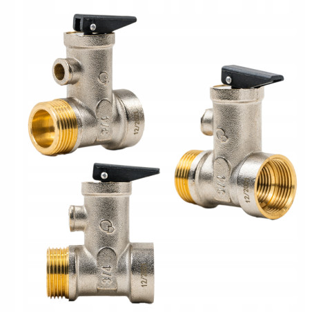 Zawór Bezpieczeństwa Bojlera 3/4'' 7 Bar zbiornika CWU Zwrotny Systemu Wody