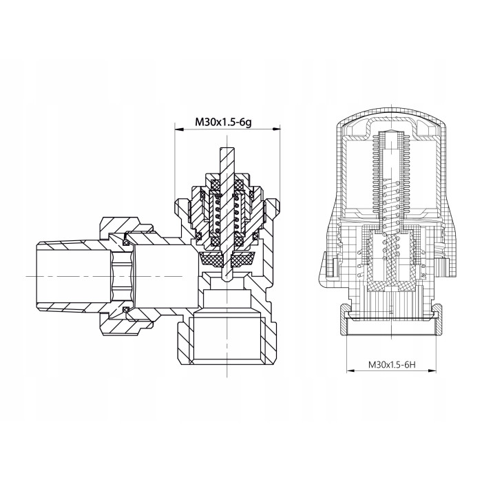 ZESTAW TERMOSTATYCZNY zaworów grzejnikowych BIAŁY 1/2 KĄTOWY GŁOWICA+ZAWORY