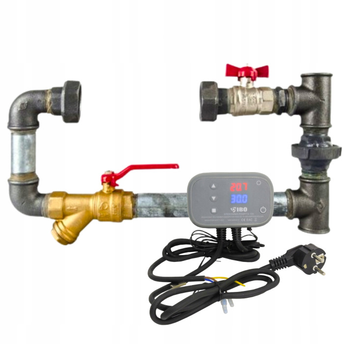 ZESTAW OBEJŚCIE POMPY POZIOME NISKIE BAYPASS 5/4'' + STEROWNIK IBO S-150