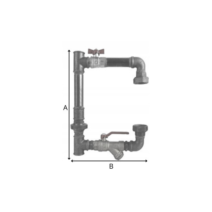 ZESTAW OBEJŚCIE POMPY PIONOWE WYSOKIE BAYPASS 5/4'' + STEROWNIK IBO S-150