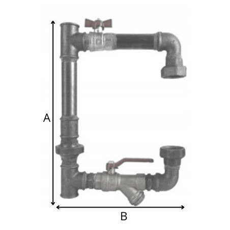 ZESTAW OBEJŚCIE POMPY PIONOWE WYSOKIE 6/4'' +POMPA IBO 25/40-180