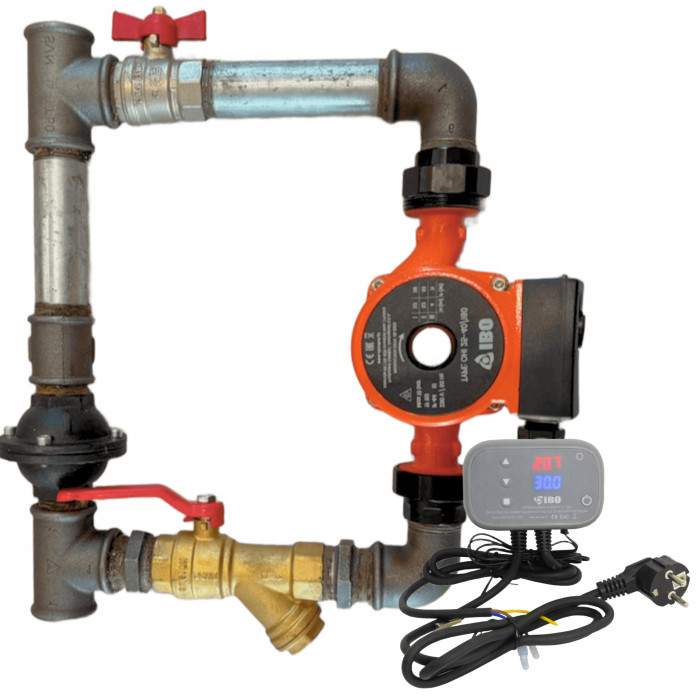 ZESTAW OBEJŚCIE POMPY PIONOWE WYSOKIE 5/4'' +POMPA IBO 25/60-180 +STEROWNIK