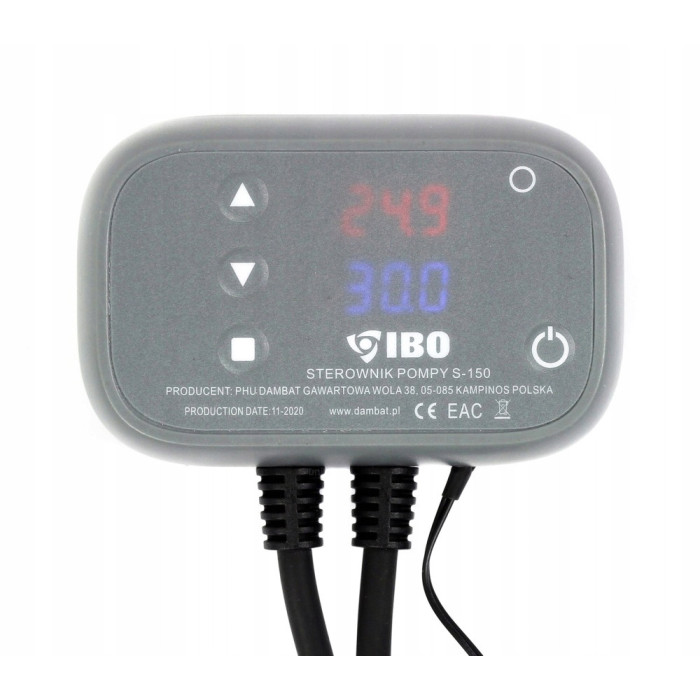 STEROWNIK DO POMPY OBIEGOWEJ C.O. PIECA REGULATOR IBO S-150 WYŁĄCZNIK LED